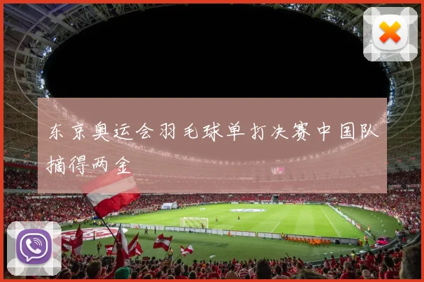 东京奥运会羽毛球单打决赛中国队摘得两金